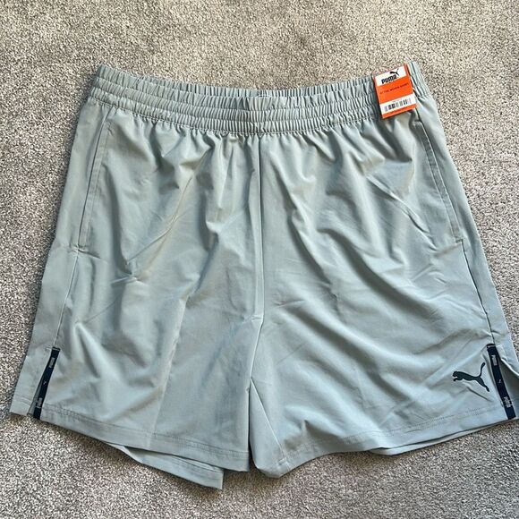 Puma Gray Athletic Shorts Lightweight Moisture-Wicking activewear, Small, NWT… - Picture 1 of 8